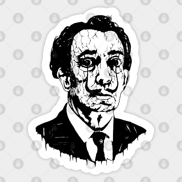 Salvador Dali Portrait Art Sticker by surmind